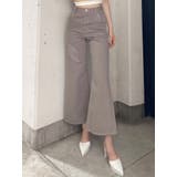 ハイウエスト ダメージカラー ワイドパンツ | GYDA | 詳細画像1