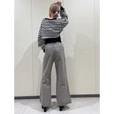 ハイウエスト ダメージカラー ワイドパンツ | GYDA | 詳細画像13