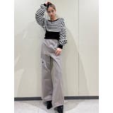 ハイウエスト ダメージカラー ワイドパンツ | GYDA | 詳細画像2