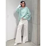 ハイウエスト ダメージカラー ワイドパンツ | GYDA | 詳細画像7