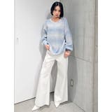 ハイウエスト ダメージカラー ワイドパンツ | GYDA | 詳細画像8