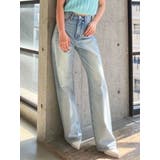 アイスブルー | ハイウエスト HIGH-END WIDEデニムパンツ | GYDA