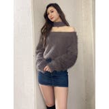 オフショルシャギーチョーカーニット TOPS | GYDA | 詳細画像14