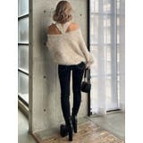 オフショルシャギーチョーカーニット TOPS | GYDA | 詳細画像24