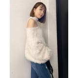 オフショルシャギーチョーカーニット TOPS | GYDA | 詳細画像28