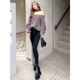 オフショルシャギーチョーカーニット TOPS | GYDA | 詳細画像4