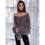 オフショルシャギーチョーカーニット TOPS | GYDA | 詳細画像7