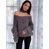 オフショルシャギーチョーカーニット TOPS | GYDA | 詳細画像8