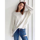 クラッシュ LOOSE ニットトップス | GYDA | 詳細画像10