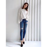 クラッシュ LOOSE ニットトップス | GYDA | 詳細画像13