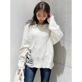 クラッシュ LOOSE ニットトップス | GYDA | 詳細画像16