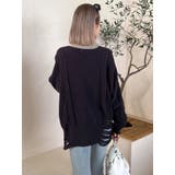 クラッシュ LOOSE ニットトップス | GYDA | 詳細画像3