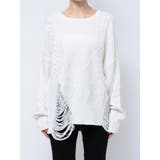 クラッシュ LOOSE ニットトップス | GYDA | 詳細画像48