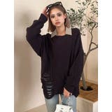 チャコールグレー | クラッシュ LOOSE ニットトップス | GYDA