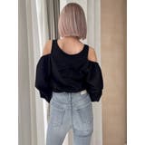 ショルダーOPENジャカードブラウス | GYDA | 詳細画像10 