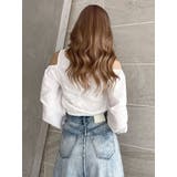 ショルダーOPENジャカードブラウス | GYDA | 詳細画像4 