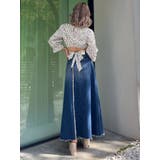 OVERLAPリメイクデニムロングスカート | GYDA | 詳細画像14