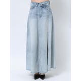 OVERLAPリメイクデニムロングスカート | GYDA | 詳細画像19