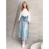 OVERLAPリメイクデニムロングスカート | GYDA | 詳細画像4