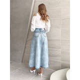 OVERLAPリメイクデニムロングスカート | GYDA | 詳細画像7