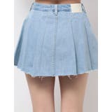 タックプリーツ デニムスカートライクショートパンツ | GYDA | 詳細画像36 