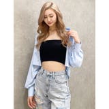 ビジュー スタッズ ショート LOOSE シャツ | GYDA | 詳細画像36 