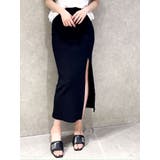 ブラック | DEEPスリットリブLONGスカートライクショートパンツ | GYDA