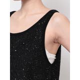 ラメスパンコールLOOSEニットタンクトップ | GYDA | 詳細画像29