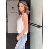 ラメスパンコールLOOSEニットタンクトップ | GYDA | 詳細画像4