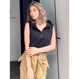 ハーフZIPノースリーブショートパーカー | GYDA | 詳細画像3 