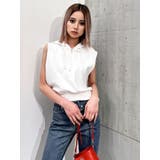 オフホワイト | ハーフZIPノースリーブショートパーカー | GYDA