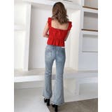 リボンフレアリブトップス | GYDA | 詳細画像13 