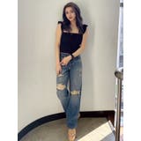 リボンフレアリブトップス | GYDA | 詳細画像23 