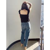 リボンフレアリブトップス | GYDA | 詳細画像25 