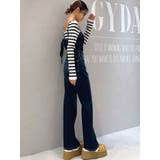 BACKリボンデニムロンパース | GYDA | 詳細画像10 