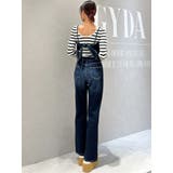 BACKリボンデニムロンパース | GYDA | 詳細画像11 