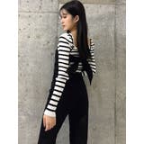 BACKリボンデニムロンパース | GYDA | 詳細画像13 