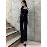 BACKリボンデニムロンパース | GYDA | 詳細画像14 