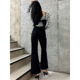 BACKリボンデニムロンパース | GYDA | 詳細画像16 