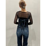 BACKリボンデニムロンパース | GYDA | 詳細画像22 