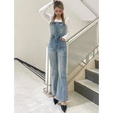 BACKリボンデニムロンパース | GYDA | 詳細画像38 