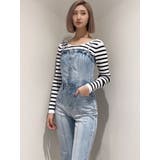 BACKリボンデニムロンパース | GYDA | 詳細画像40 