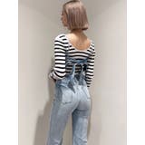 BACKリボンデニムロンパース | GYDA | 詳細画像41 