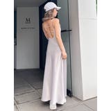 バックオープンサテンキャミロングワンピース | GYDA | 詳細画像11 