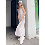 バックオープンサテンキャミロングワンピース | GYDA | 詳細画像13 