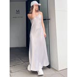 バックオープンサテンキャミロングワンピース | GYDA | 詳細画像16 