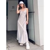 バックオープンサテンキャミロングワンピース | GYDA | 詳細画像17 