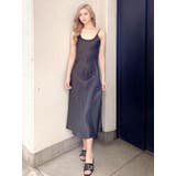 バックオープンサテンキャミロングワンピース | GYDA | 詳細画像24 