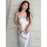 バックオープンサテンキャミロングワンピース | GYDA | 詳細画像33 