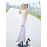 バックオープンサテンキャミロングワンピース | GYDA | 詳細画像7 